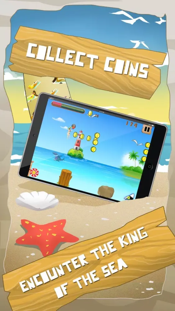 Beach Bikini Girls: Jump and Escape the Shark Screenshots