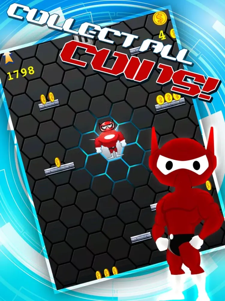 Big Super Rocket Hero Jump League Pro iPad 应用截图