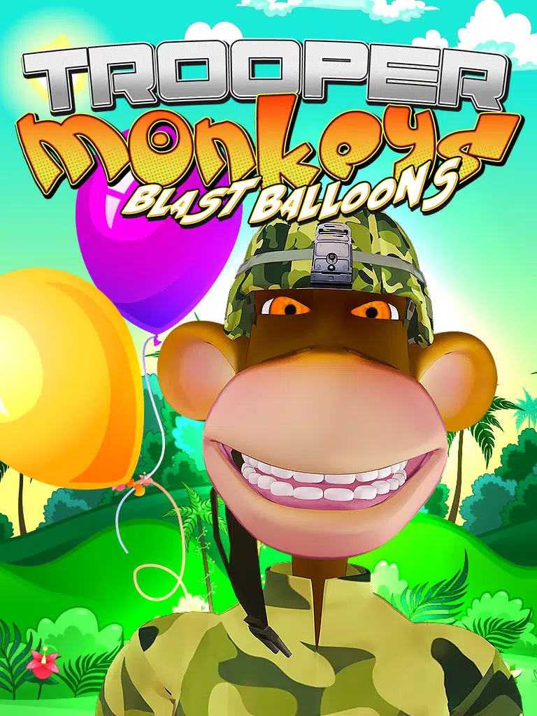 Tangkapan layar Crazy Trooper Monkeys Blast Balloons iPad 