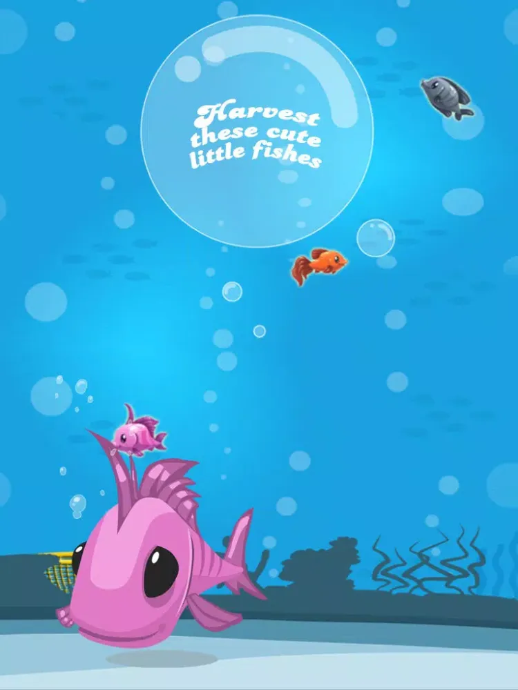 Tangkapan skrin Falling Splashy Yellow Fish: Deep Tank Dream iPad 