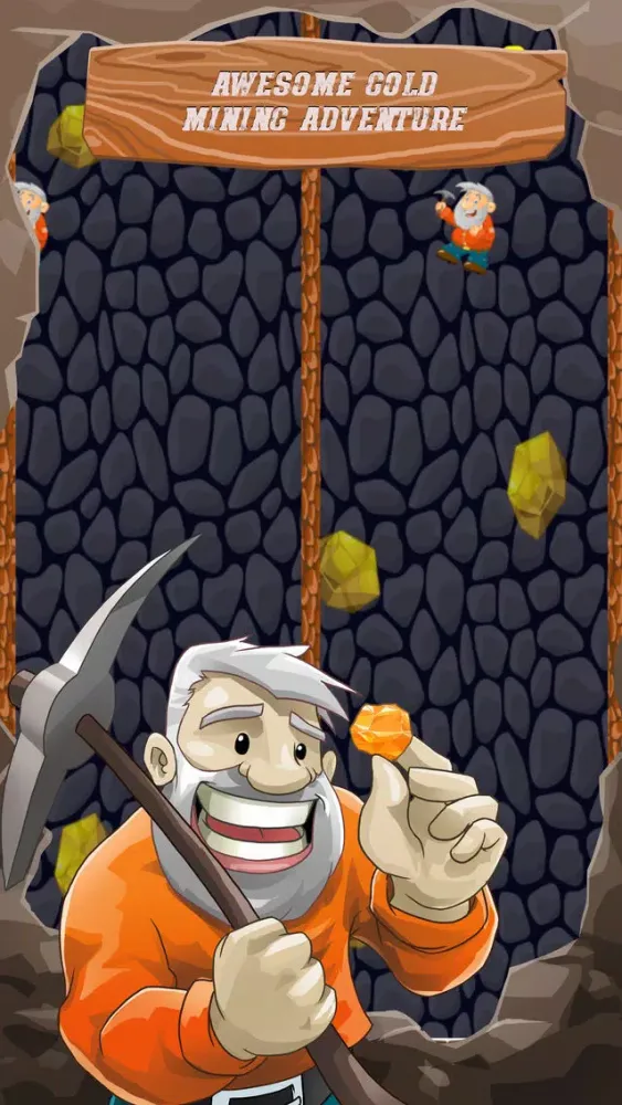 Screenshot di Gold Miner Pitfall Jump: Keep On The Rail