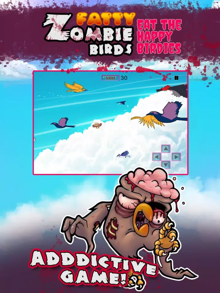 صور Happy Zombie Birds: Eat the Fatty Birdies iPad 
