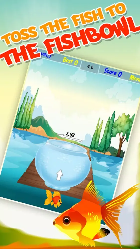 Zrzuty ekranu Hungry Fish Tank Flick: Big Night Fishing Pro