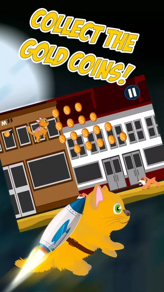 Screenshot di Jetpack Kitten City Adventure: Pet Shop Warrior