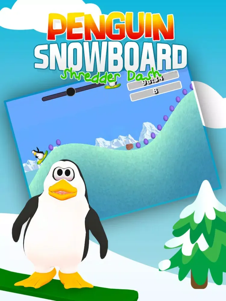 صور Penguin Snowboard Shredder Dash: Downhill Mountain Racing iPad 