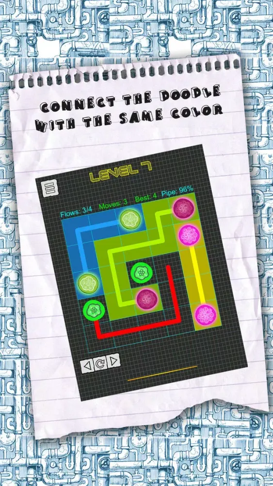 Pipe Connect Link Match: Doodle Edition স্ক্রিনশট