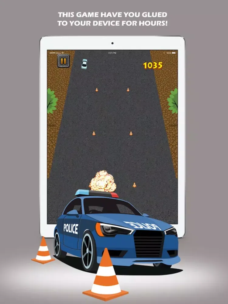 Capturas de pantalla de Speed Police Car Chase: Traffic Racing Rivals Pro iPad 