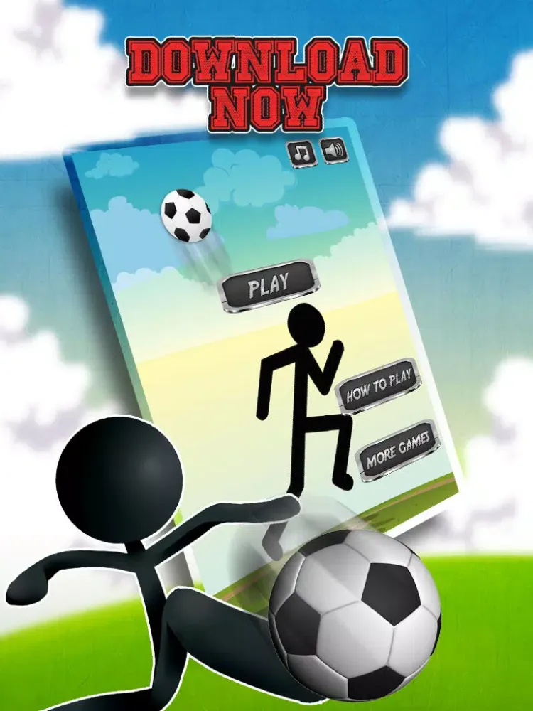 تصاویر Stickman Soccer Ball Slide: Final Escape iPad 