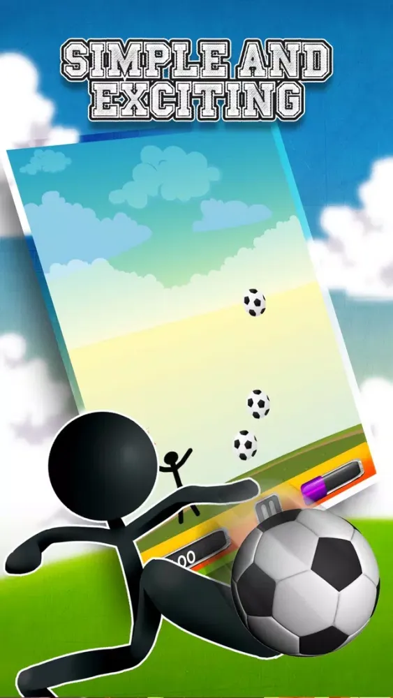 تصاویر Stickman Soccer Ball Slide: Final Escape