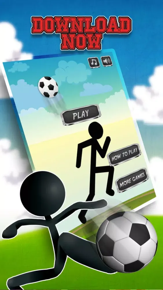 تصاویر Stickman Soccer Ball Slide: Final Escape