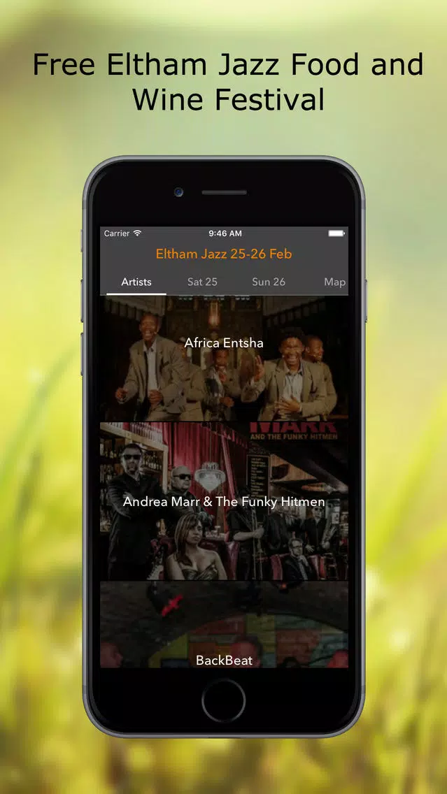 Capturas de tela do Eltham Jazz Food Festival
