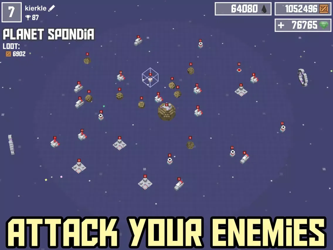 Tangkapan layar Cosmic Fleets iPad 