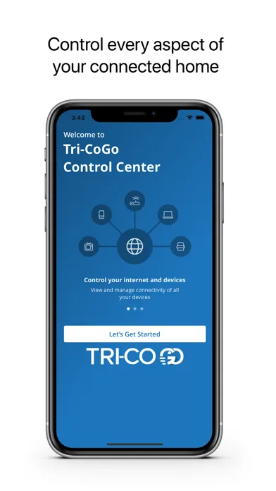 Zrzuty ekranu Tri-CoGo Control Center