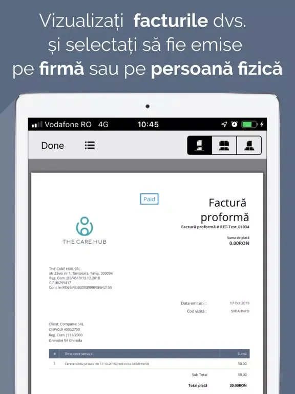 Скриншоты The Care Hub iPad 