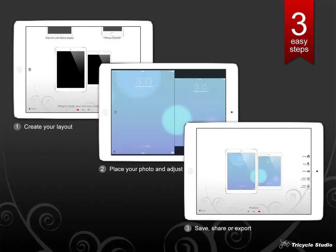 Captures d'écran de Love Lock Screens iPad 