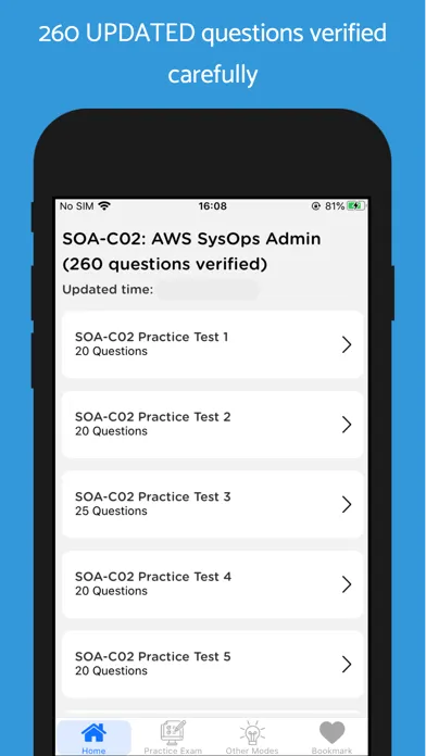 ภาพหน้าจอของ AWS SysOps Admin Updated 2024