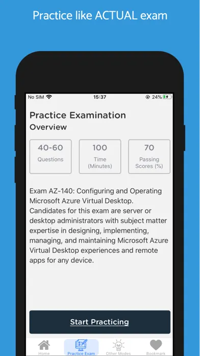 Ảnh chụp màn hình của Azure AZ-140 Updated 2024
