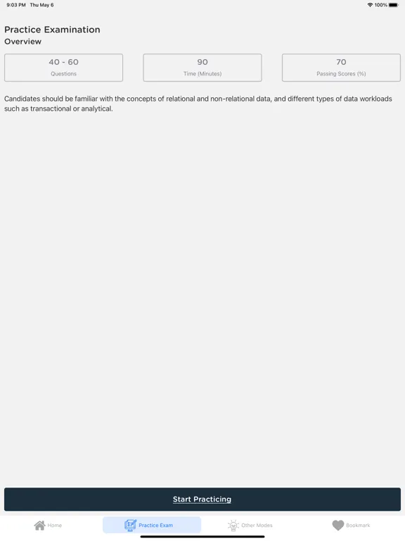 Zrzuty ekranu Azure Data Fundamentals DP-900 iPad 