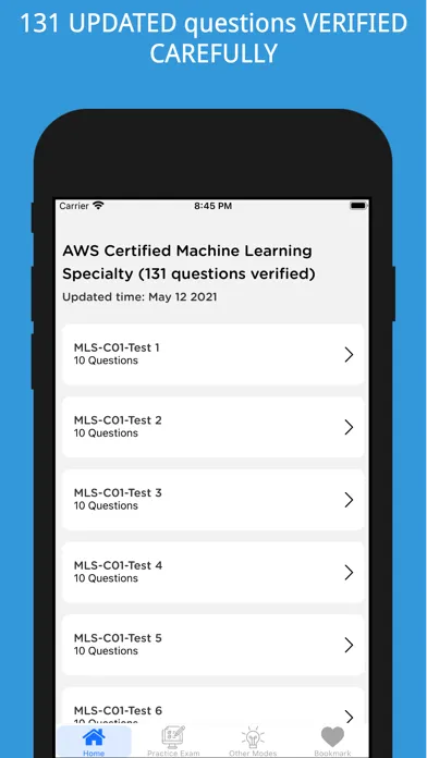 AWS Certified Machine Learning سکرین شاٹس