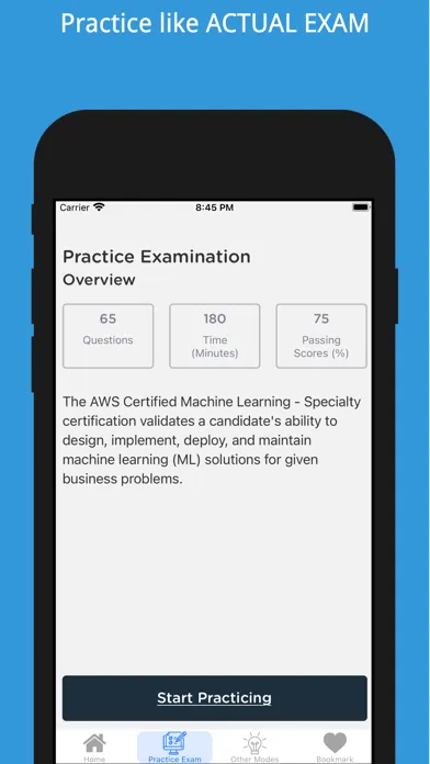 AWS Certified Machine Learning سکرین شاٹس