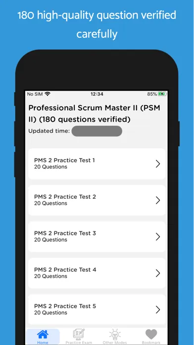 Tangkapan layar Professional Scrum Master II