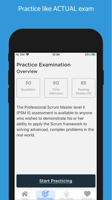 Tangkapan layar Professional Scrum Master II
