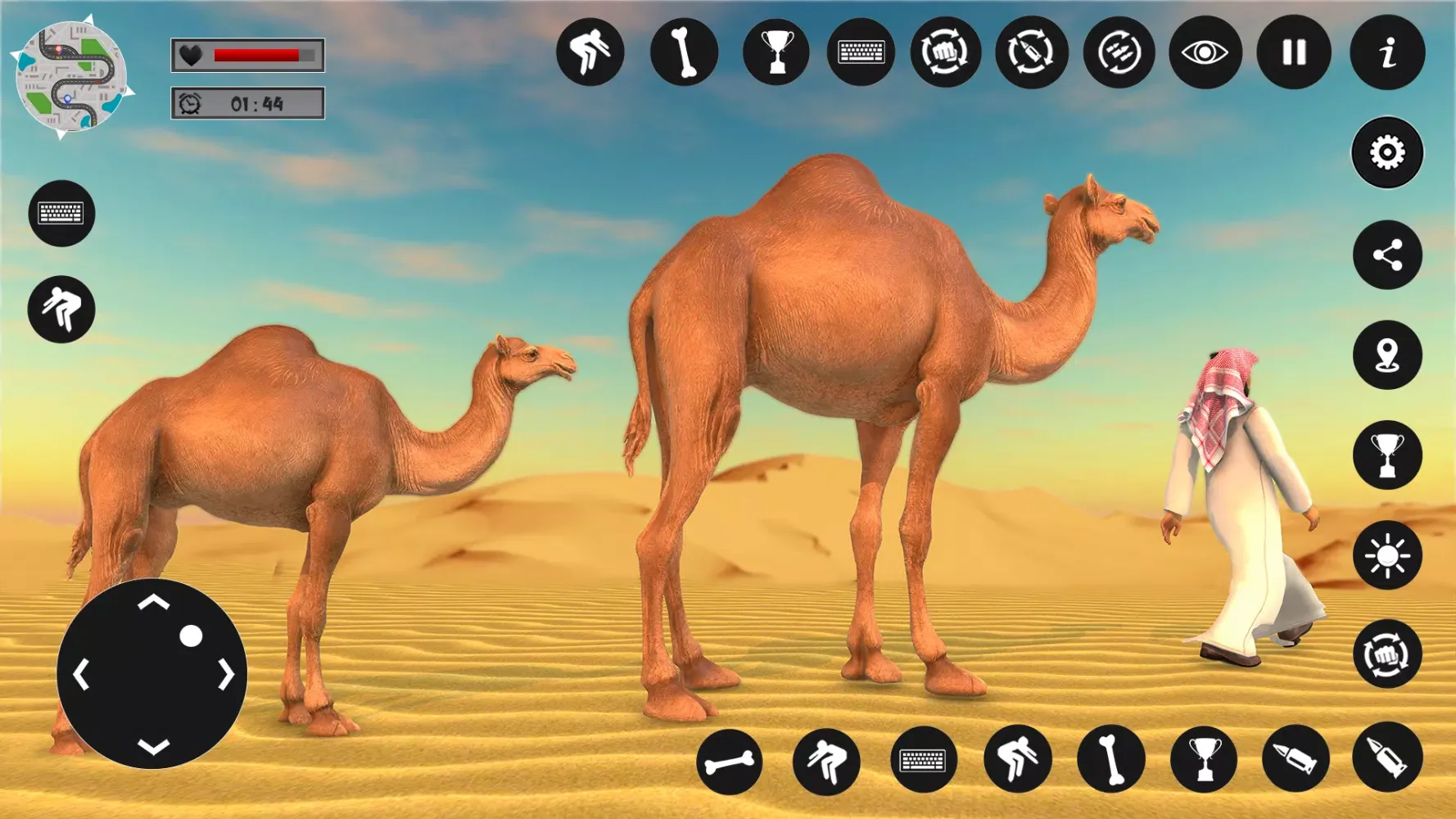 ภาพหน้าจอของ Camel Family Life Simulator