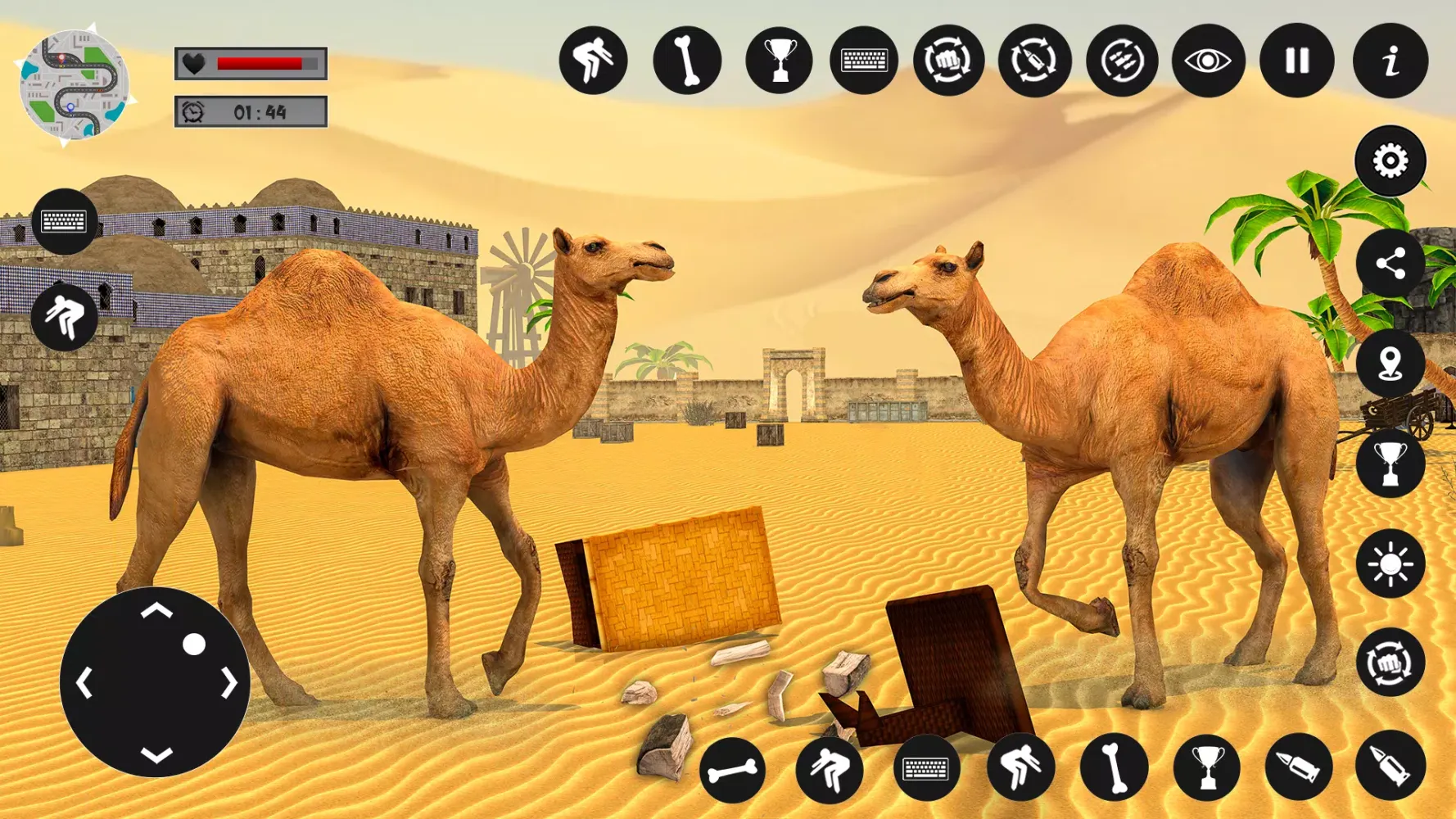 ภาพหน้าจอของ Camel Family Life Simulator