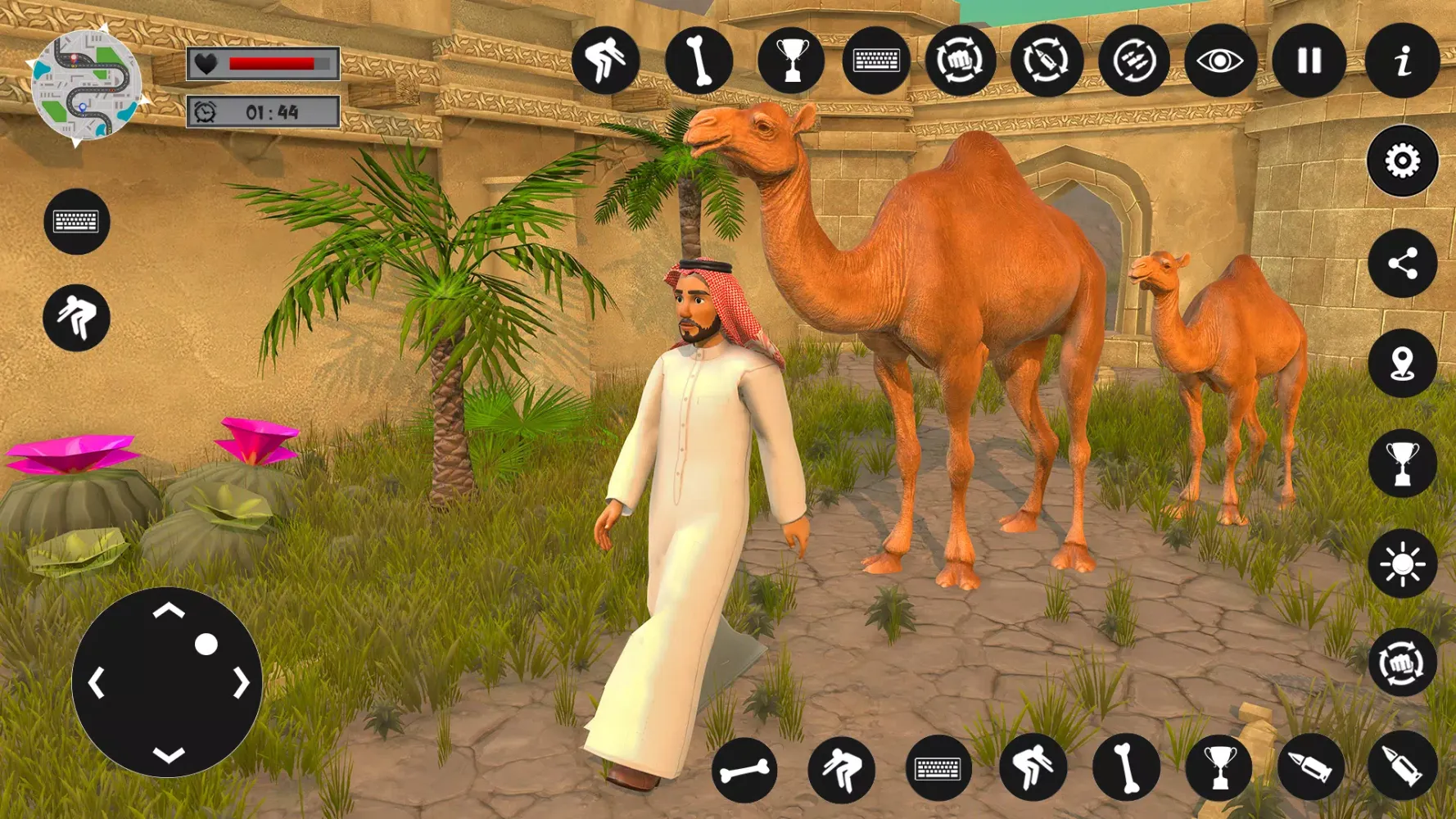 ภาพหน้าจอของ Camel Family Life Simulator