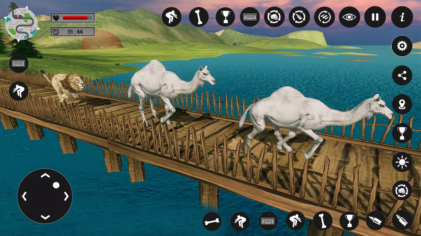 ภาพหน้าจอของ Camel Family Life Simulator