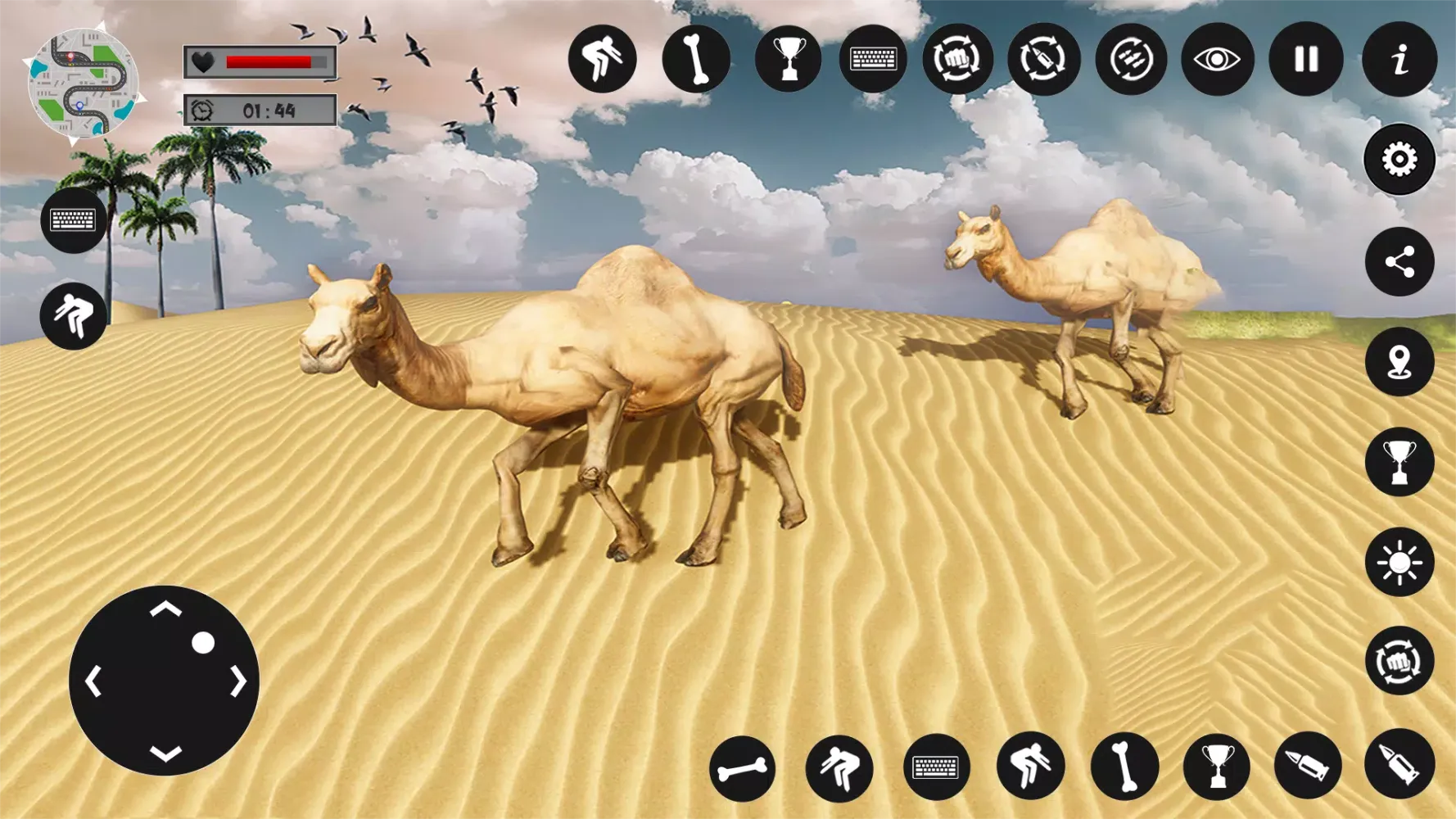 ภาพหน้าจอของ Camel Family Life Simulator