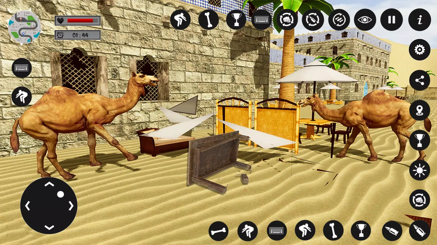 ภาพหน้าจอของ Camel Family Life Simulator