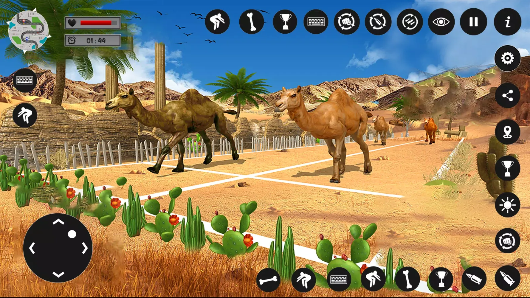 ภาพหน้าจอของ Camel Family Life Simulator