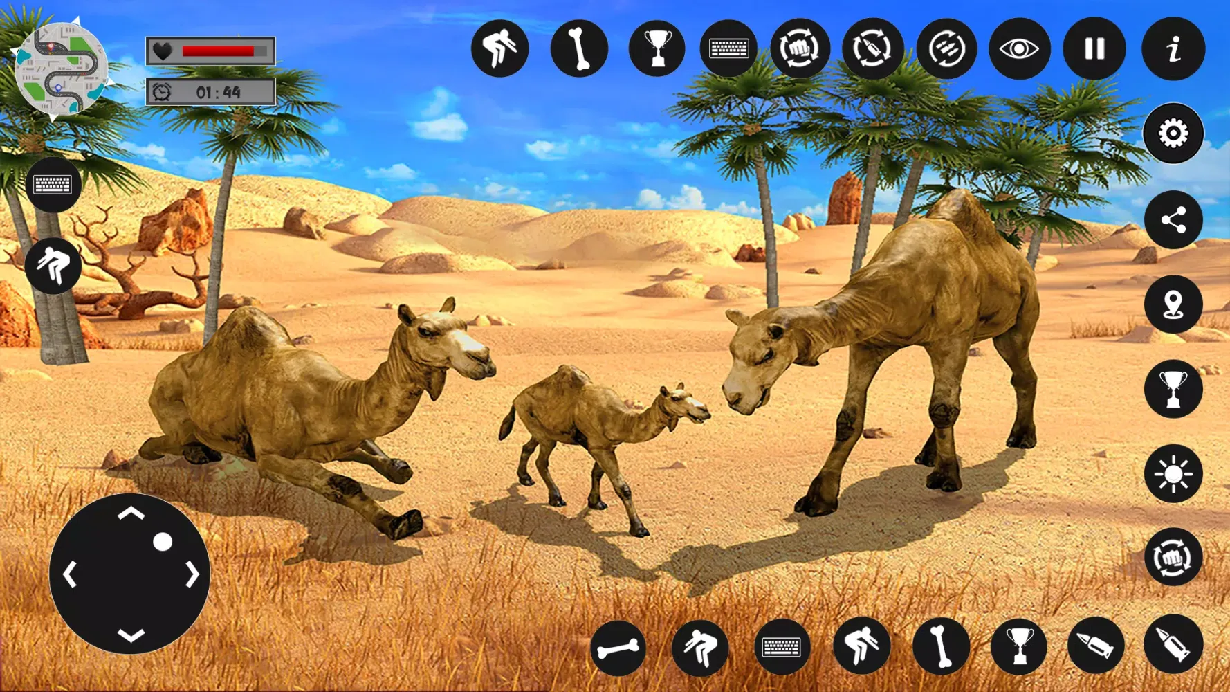 ภาพหน้าจอของ Camel Family Life Simulator