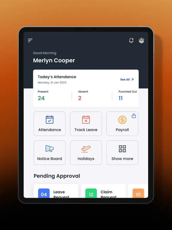 Attnd: Employee Management App iPad  Screenshots