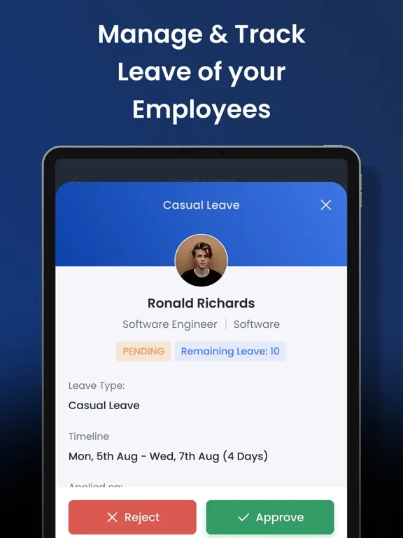 Attnd: Employee Management App iPad  Screenshots