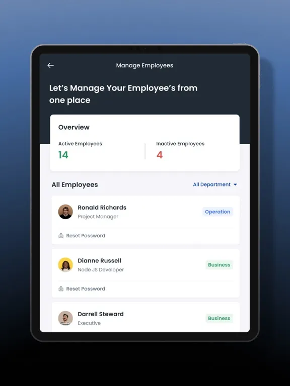 Attnd: Employee Management App iPad  Screenshots
