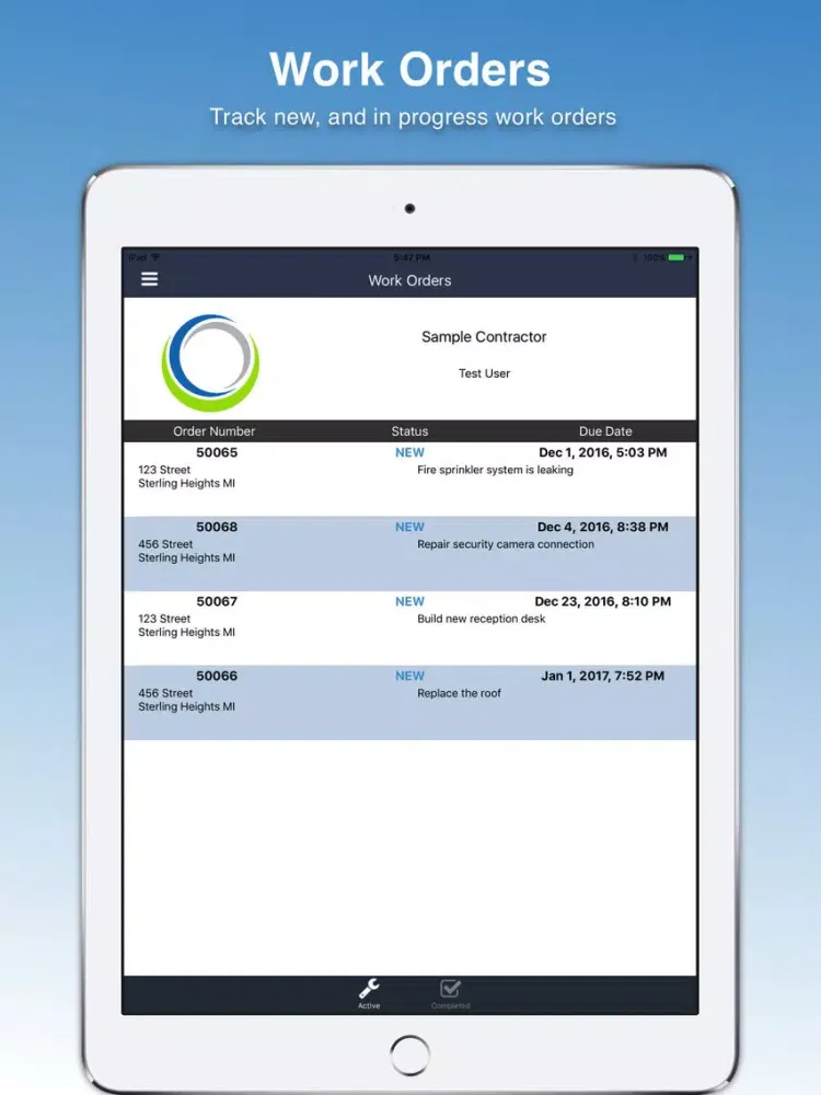 ภาพหน้าจอของ SimpleFM - Facility Management Tools iPad 