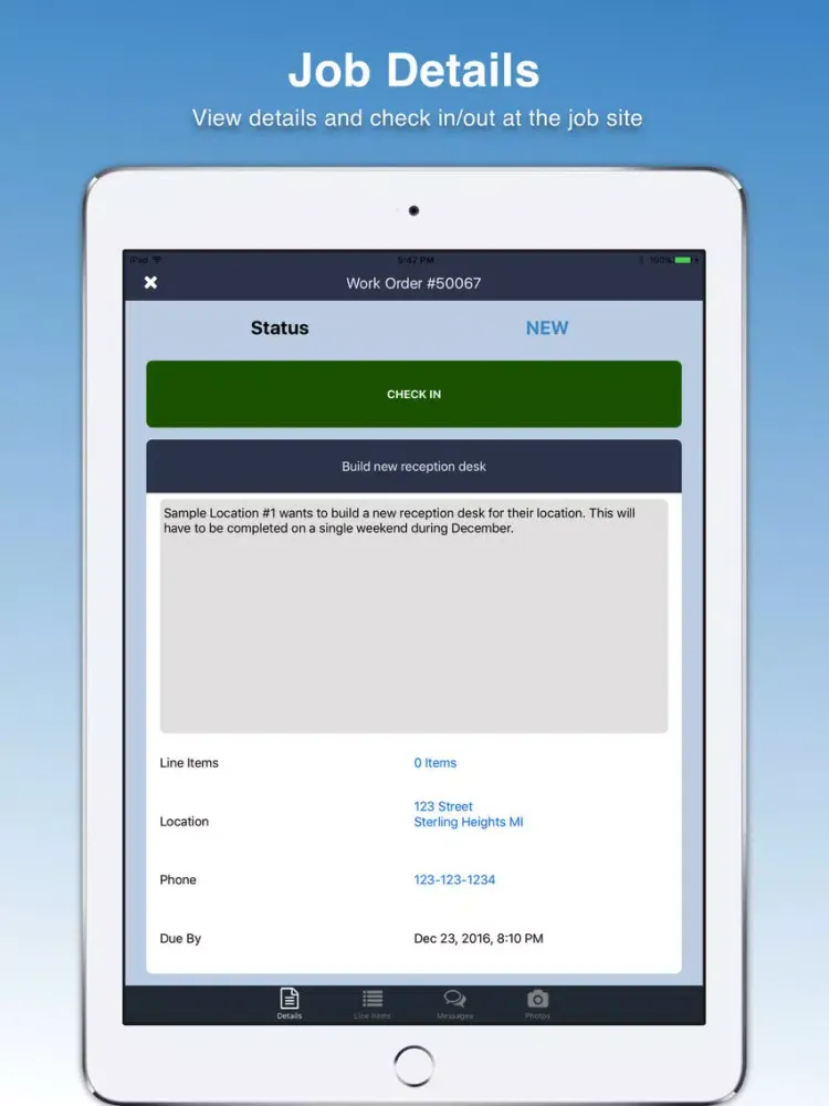 ภาพหน้าจอของ SimpleFM - Facility Management Tools iPad 