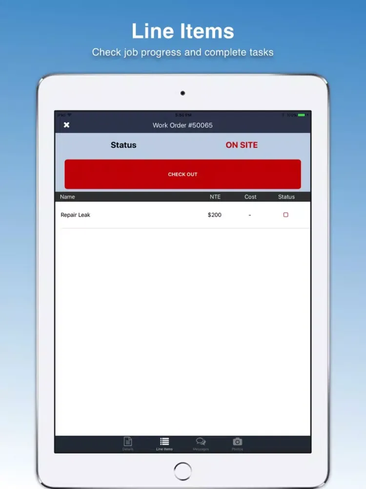 ภาพหน้าจอของ SimpleFM - Facility Management Tools iPad 