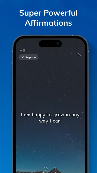 Zrzuty ekranu I will - Positive Affirmations