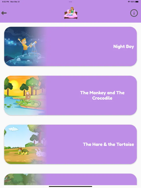 Bedtime Story Prime iPad  스크린샷