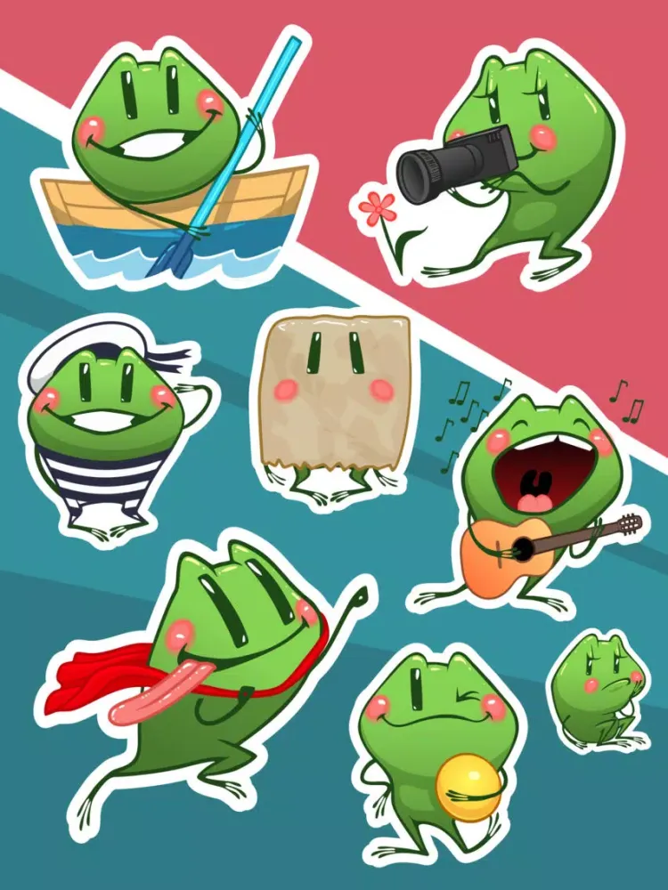Capturas de pantalla de Travel Frog - iMessage Sticker iPad 