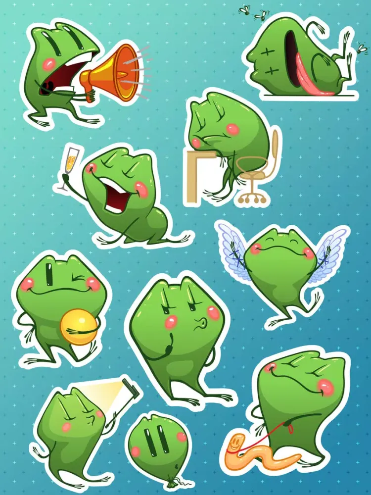 Capturas de pantalla de Travel Frog - iMessage Sticker iPad 