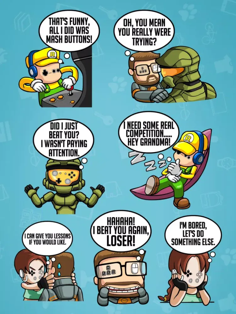 Gamer Emoji - iMessage Sticker iPad  スクリーンショット