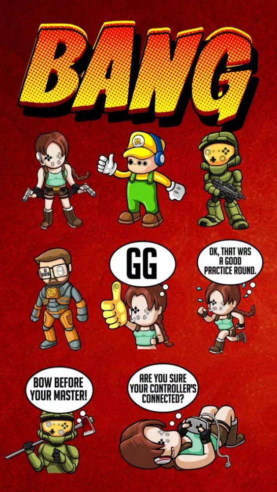 Gamer Emoji - iMessage Sticker スクリーンショット