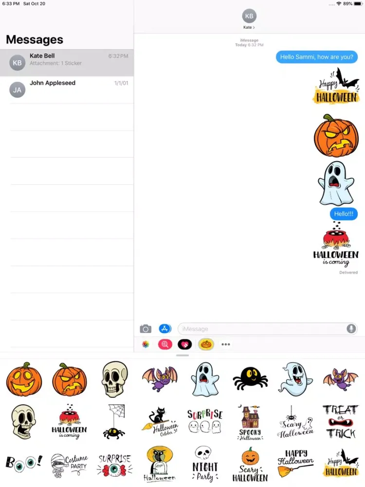 Скриншоты Halloween Festival Stickers iPad 