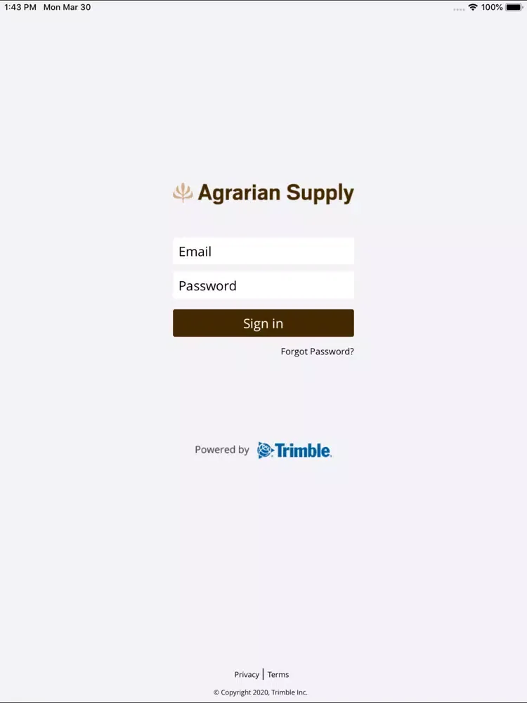Captures d'écran de Agrarian Supply Mobile iPad 