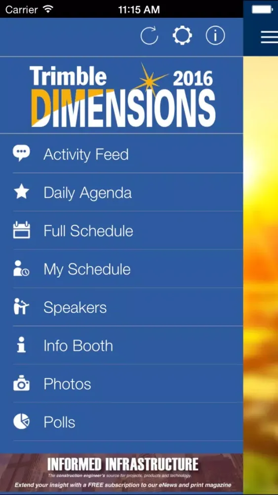 ภาพหน้าจอของ Trimble Dimensions 2016