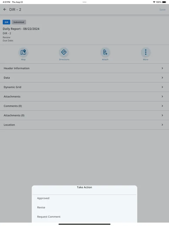 Trimble Unity Field iPad  Screenshots